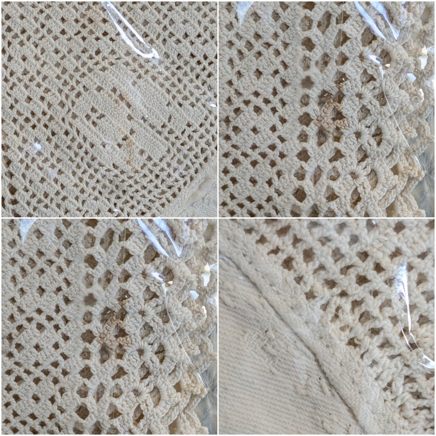 Vintage Fillet Crochet Hankie