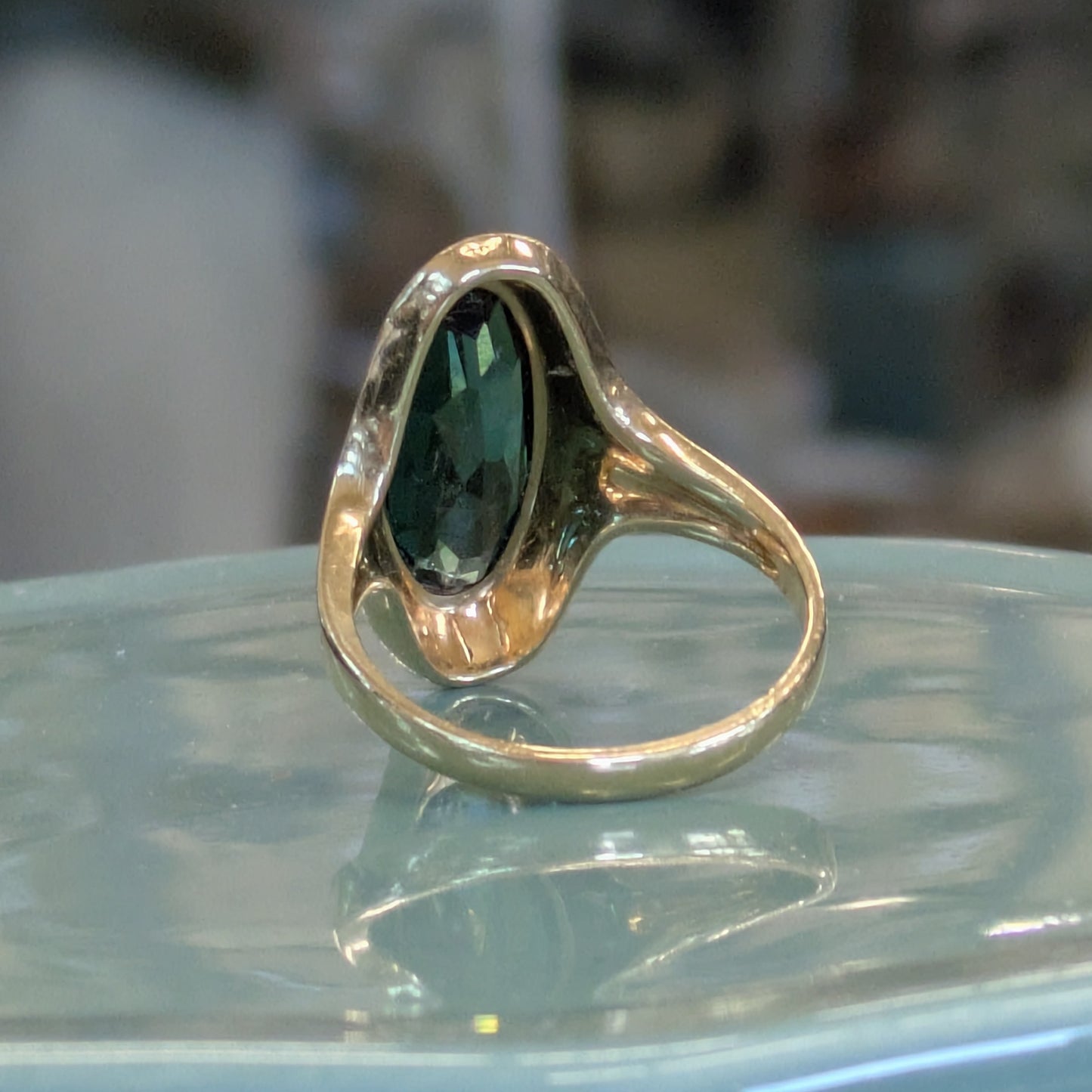 Vintage Green Tourmaline Ring