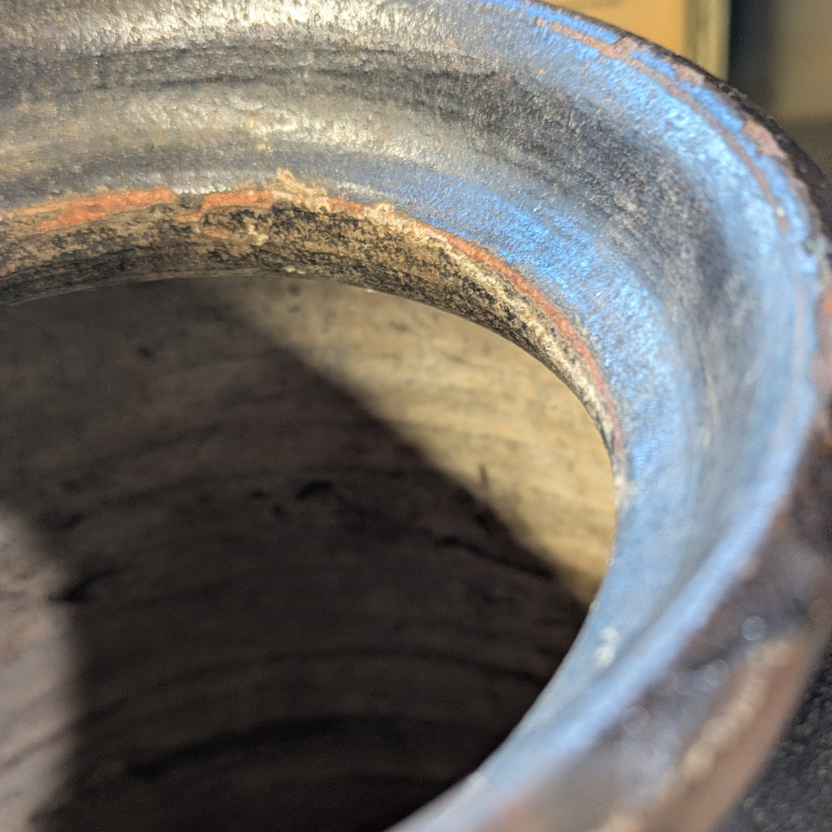 Antique 1860-80's Utah Red Ware Crock