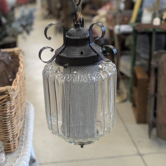 1970's Spanish Baroque Gothic Style Pendant Lamp