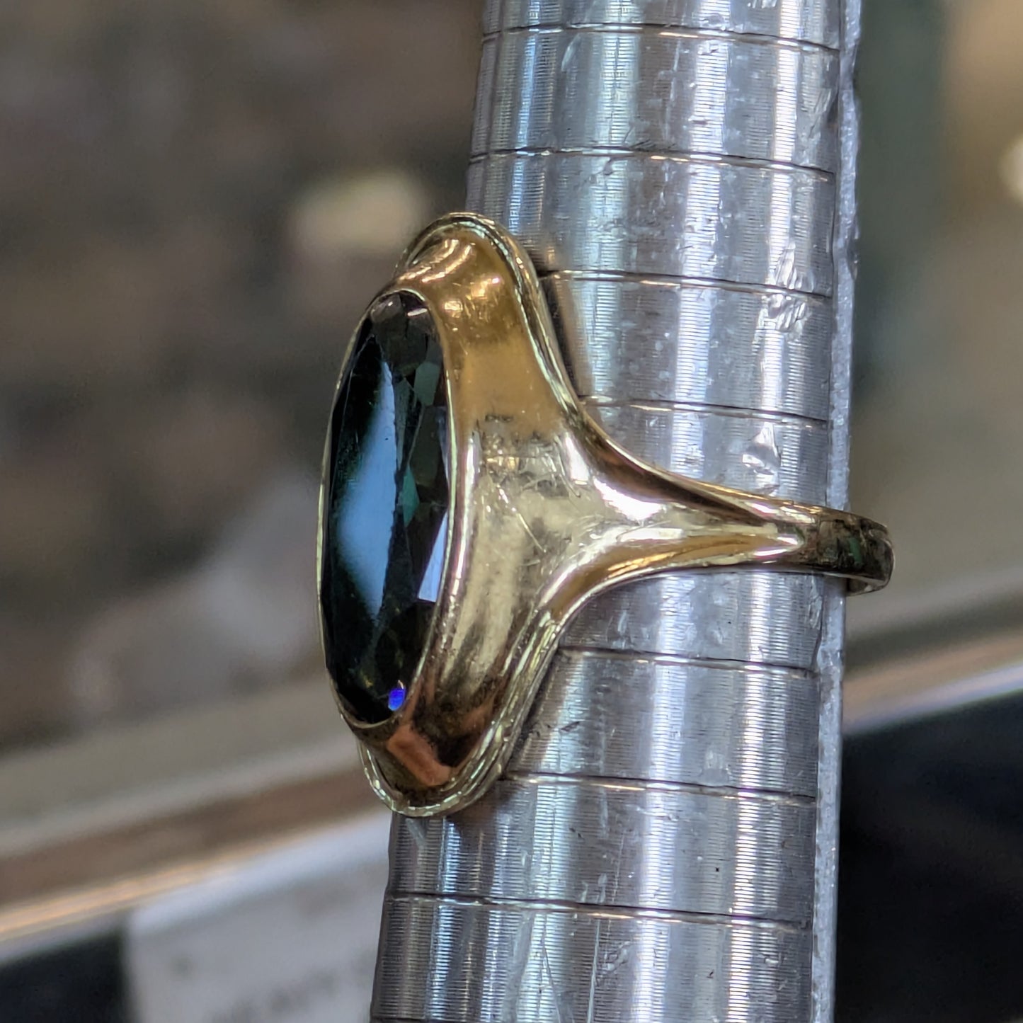 Vintage Green Tourmaline Ring