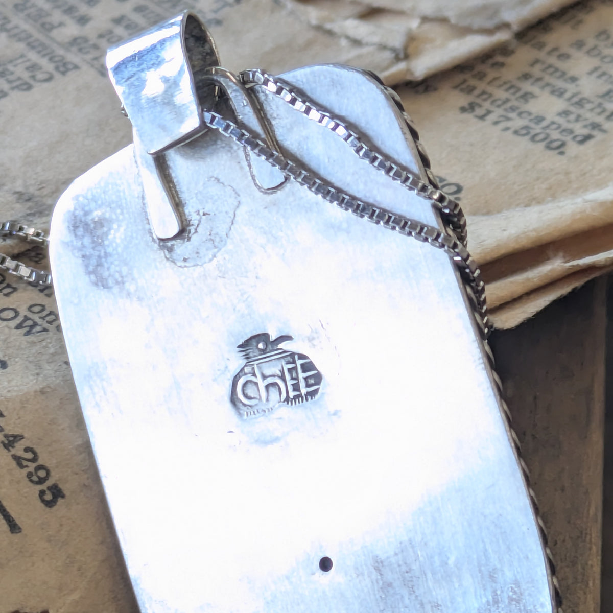 Mark Chee Vintage Turquoise Pendant