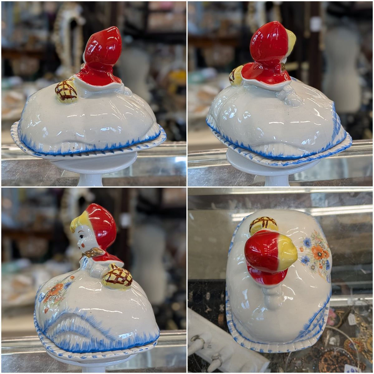 1940's Hull Little Red Riding Hood Butter Dish
