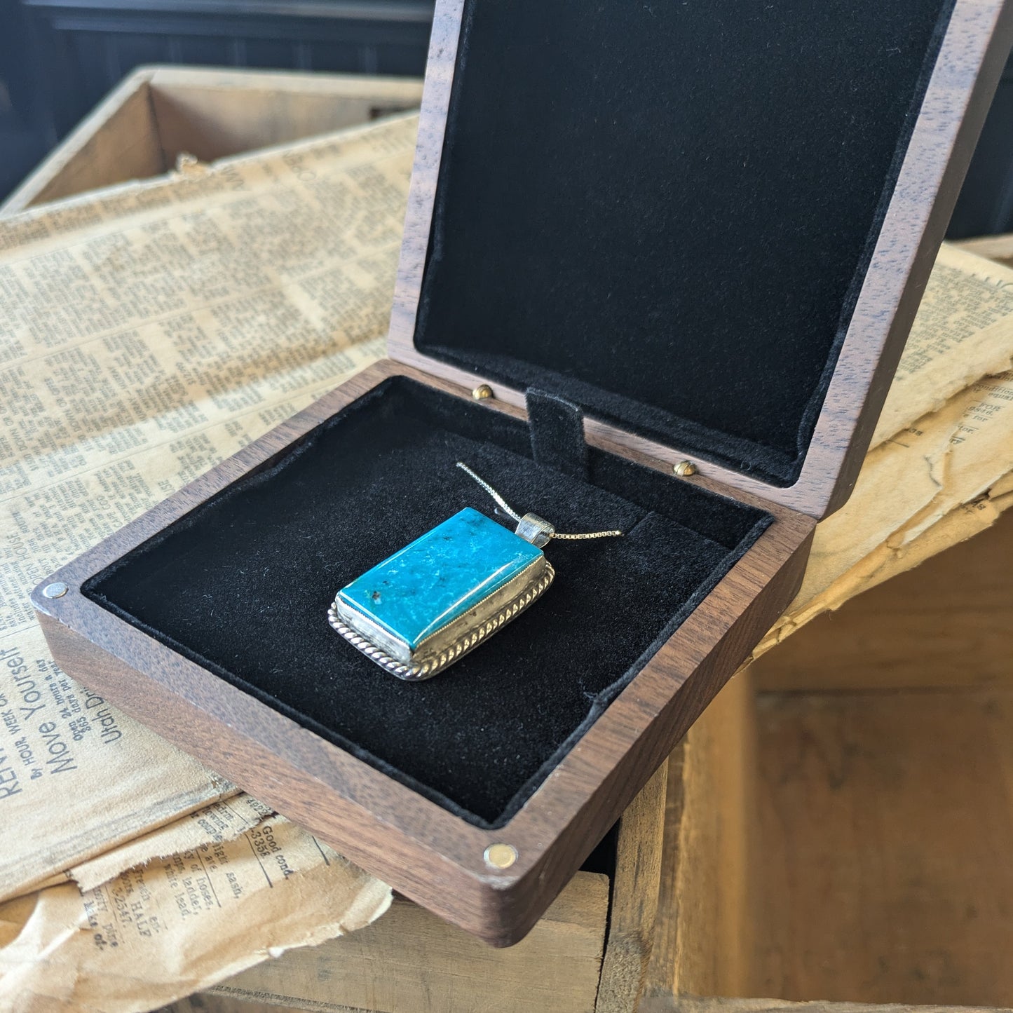 Mark Chee Vintage Turquoise Pendant