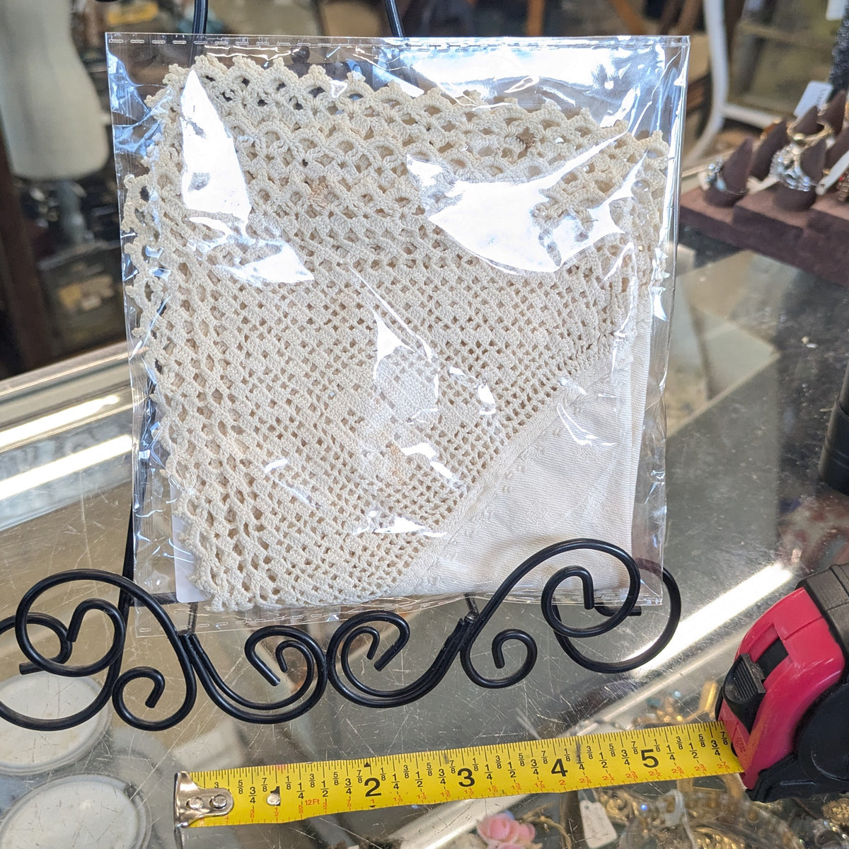 Vintage Fillet Crochet Hankie