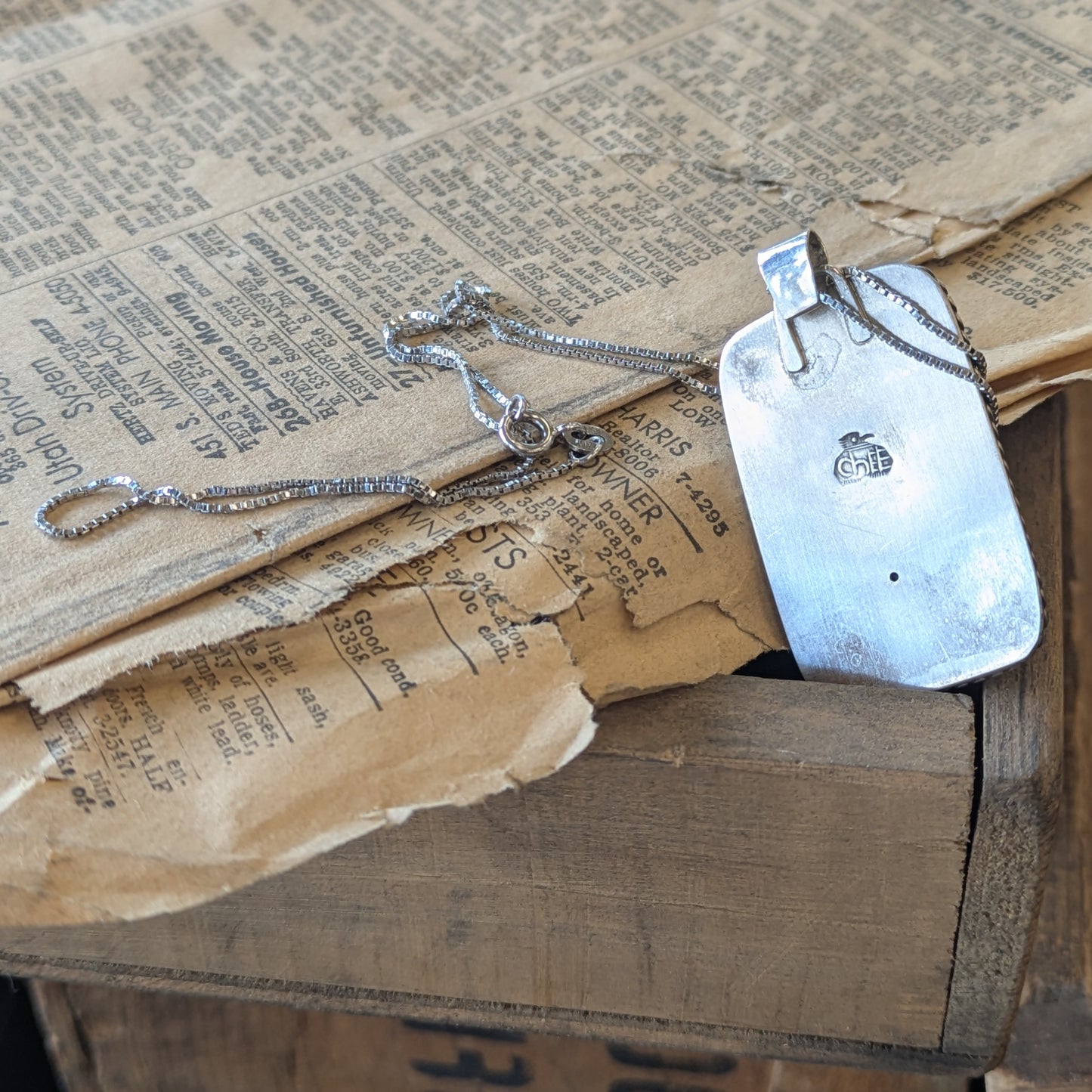 Mark Chee Vintage Turquoise Pendant