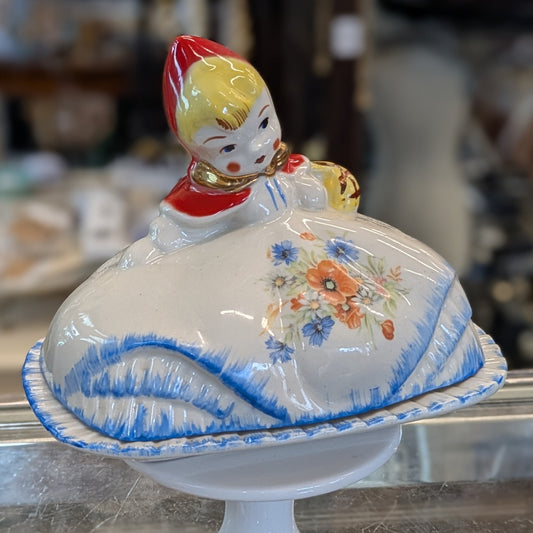 1940's Hull Little Red Riding Hood Butter Dish