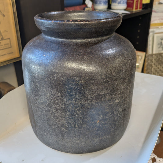 Antique 1860-80's Utah Red Ware Crock